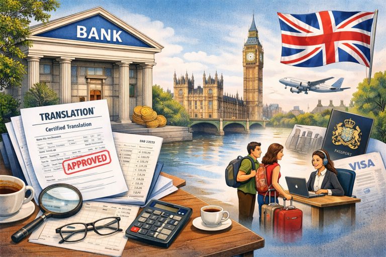Bank Statement Translation for UK Visa Applications